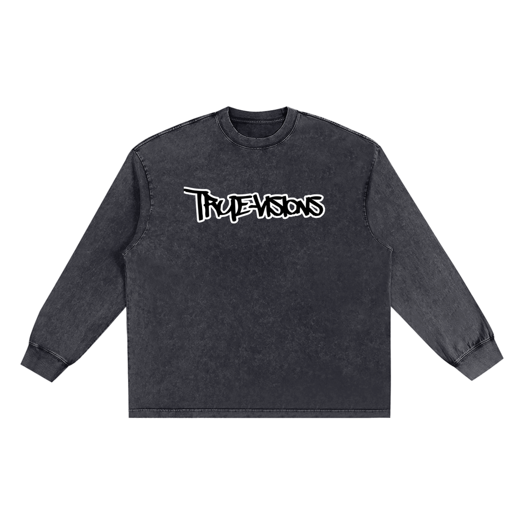 Snow Washed Frayed Edge T-Shirt