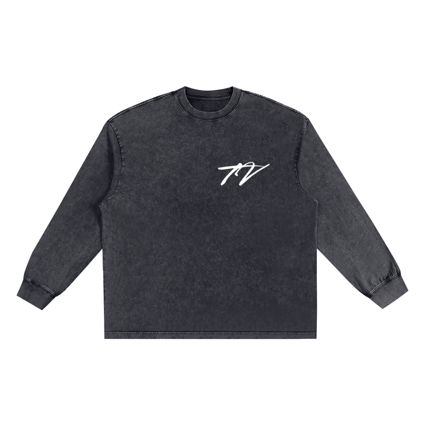 Snow Washed Frayed Edge T-Shirt