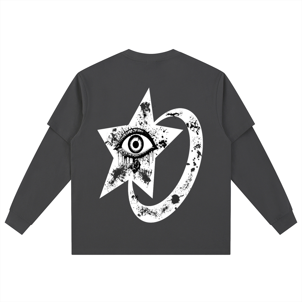 Layered Long Sleeve Oversized Tee