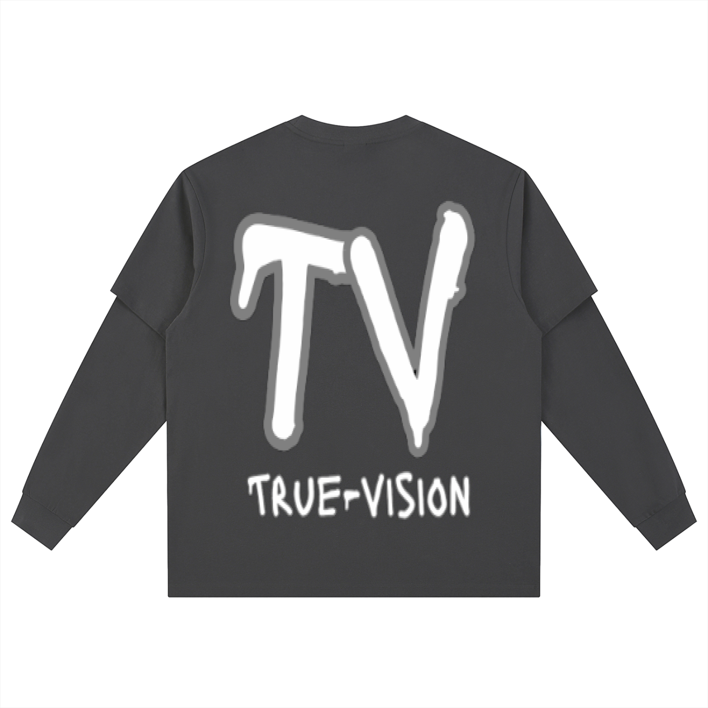 Layered Long Sleeve Oversized Tee