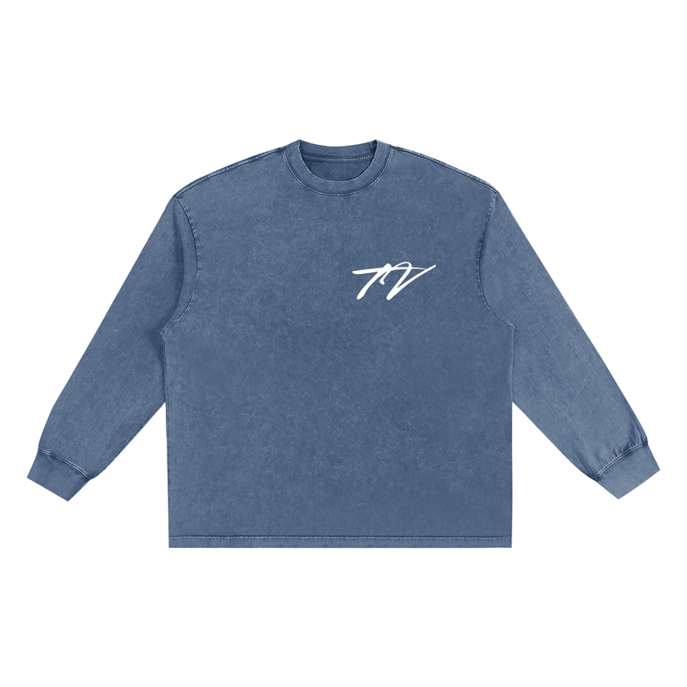 Snow Washed Frayed Edge T-Shirt