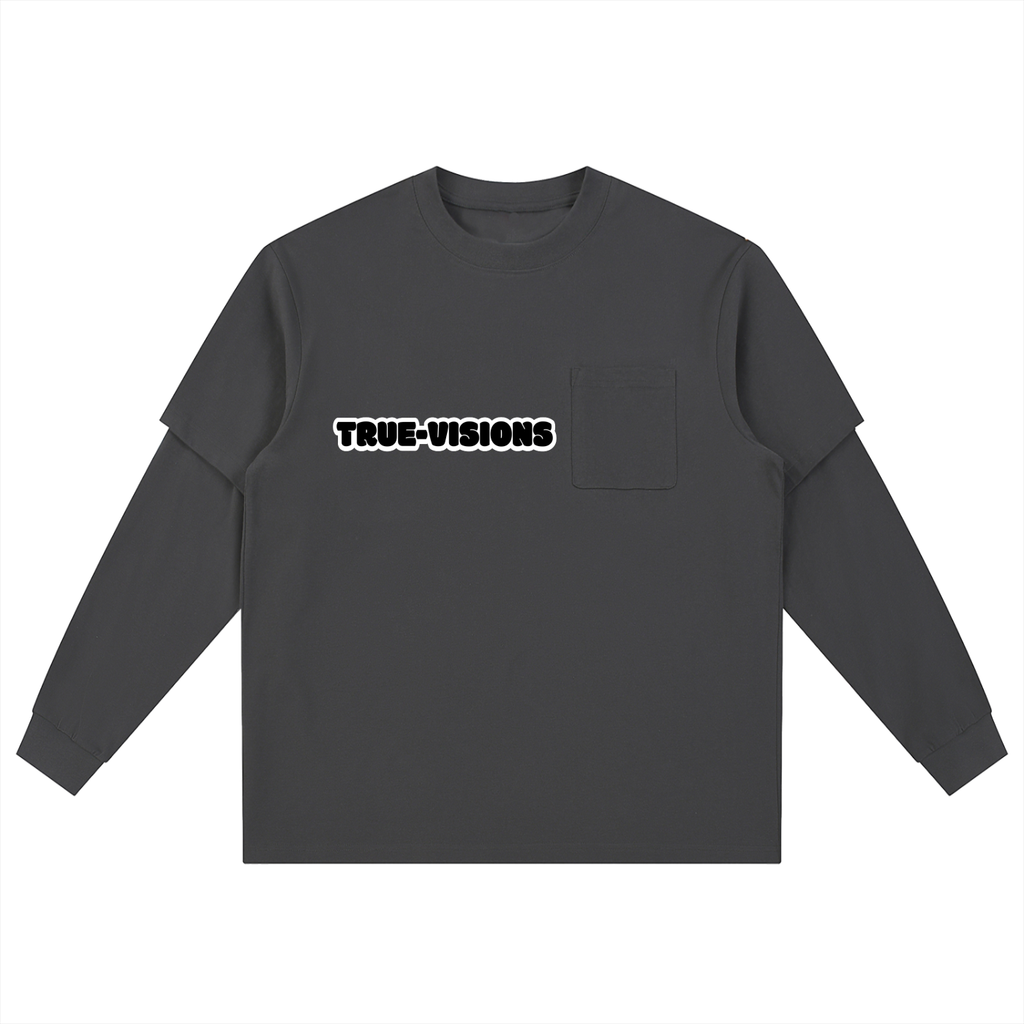 Layered Long Sleeve Oversized Tee