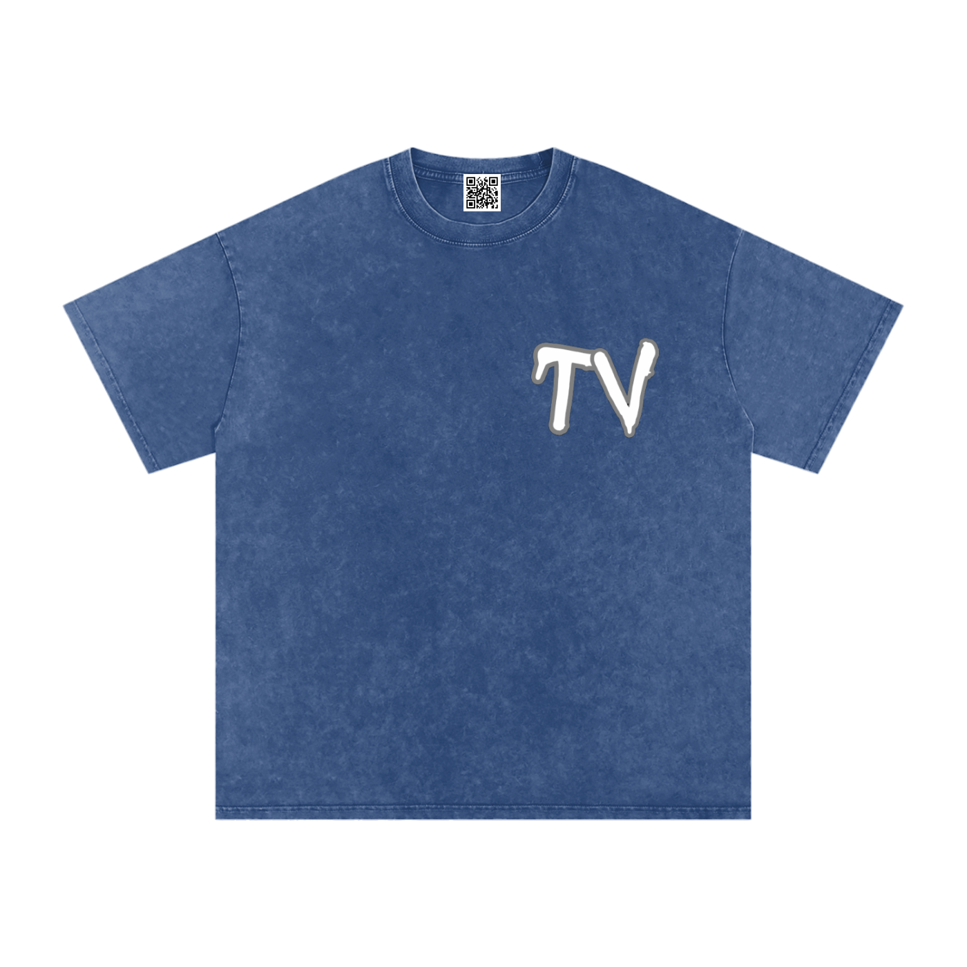Snow Washed Oversized Cotton T-Shirt