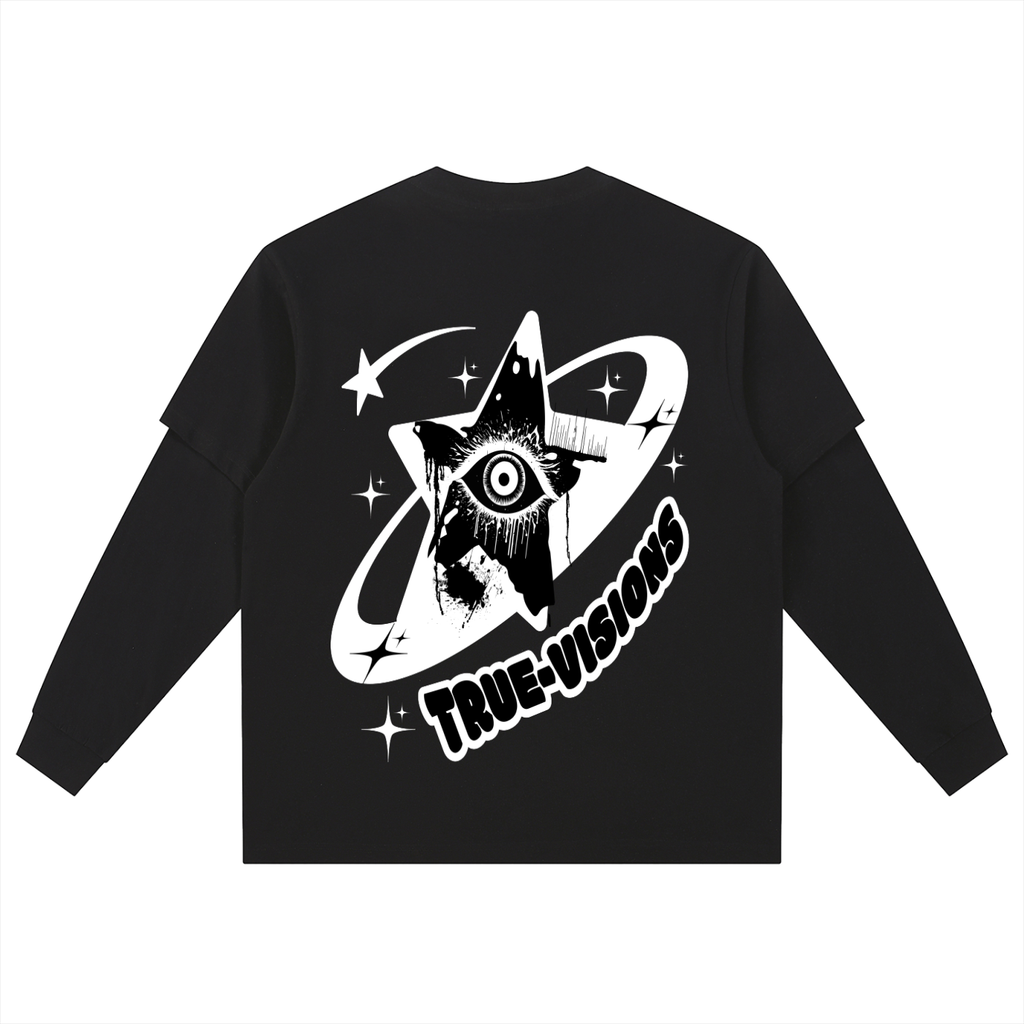 Layered Long Sleeve Oversized Tee