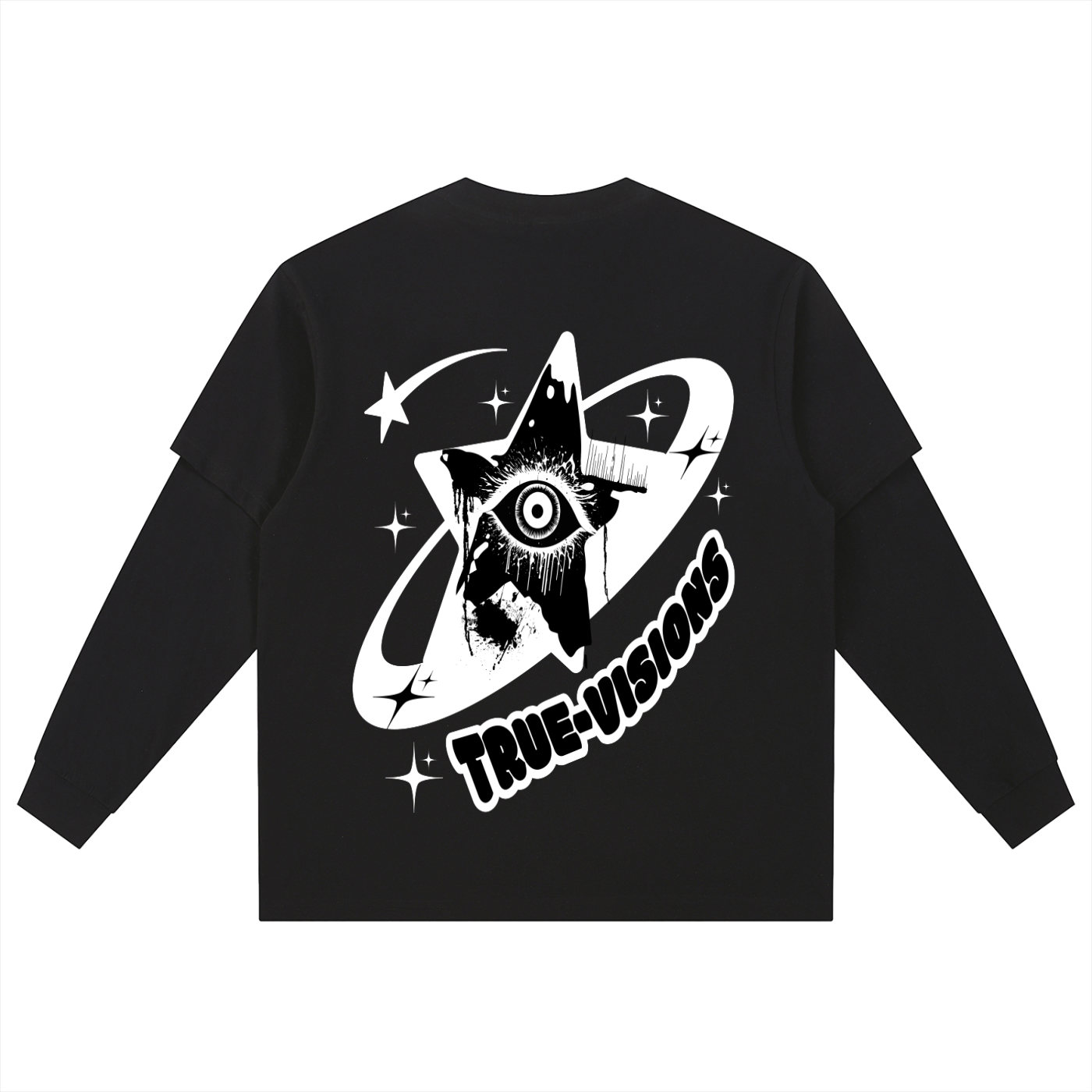 Layered Long Sleeve Oversized Tee
