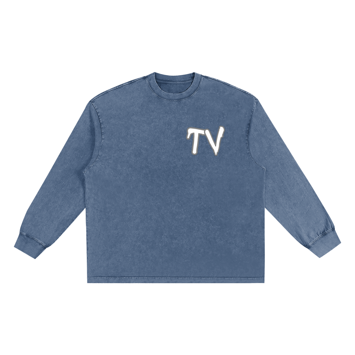 Snow Washed Frayed Edge T-Shirt