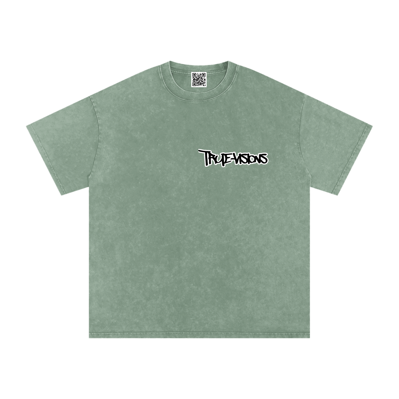Snow Washed Oversized Cotton T-Shirt
