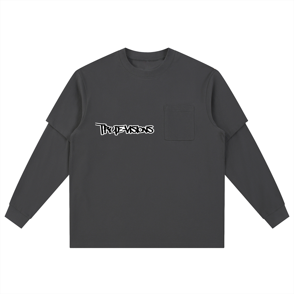 Layered Long Sleeve Oversized Tee