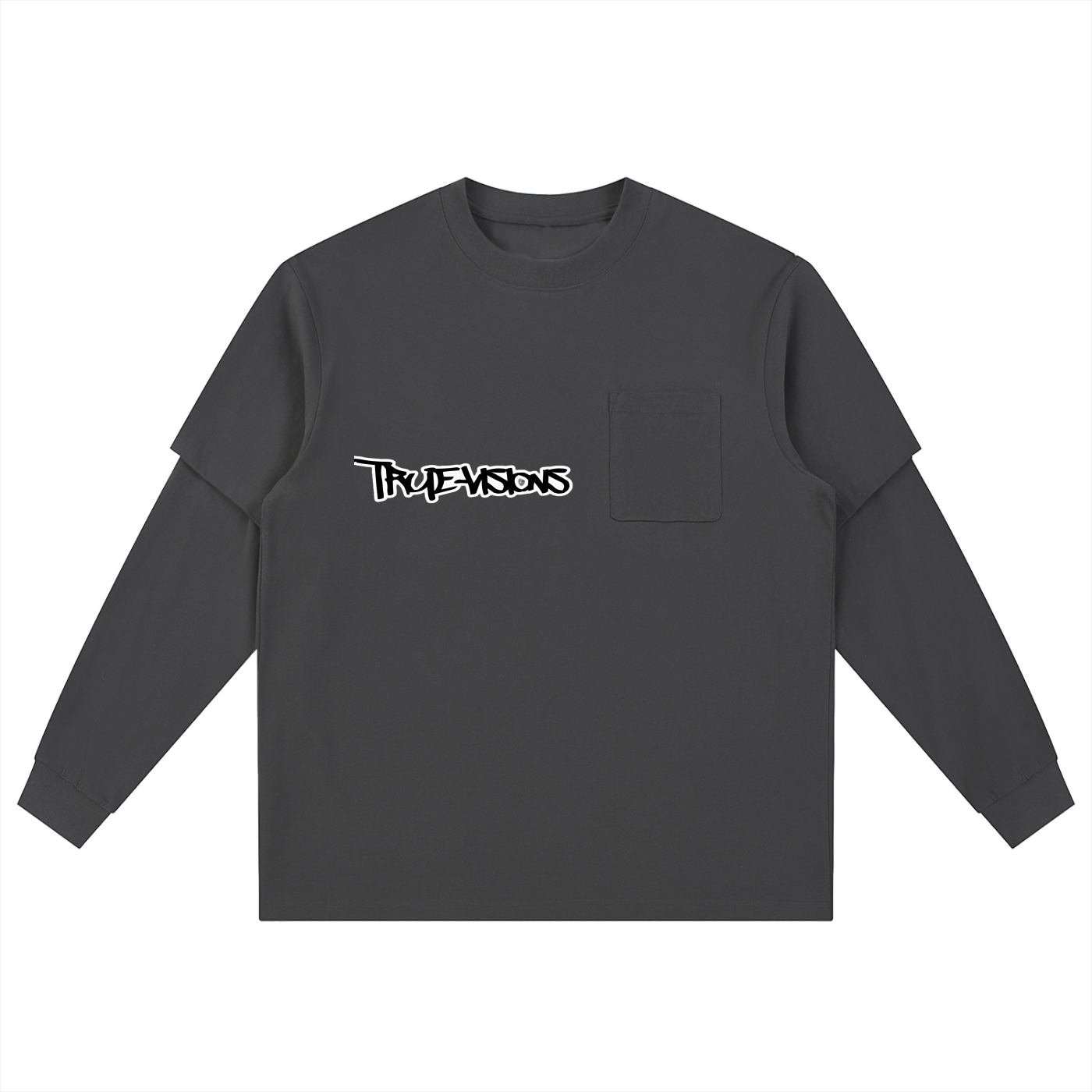 Layered Long Sleeve Oversized Tee