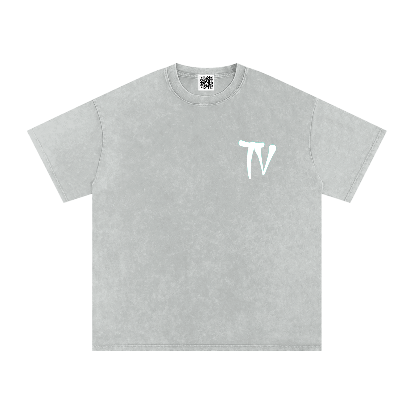 Snow Washed Oversized Cotton T-Shirt
