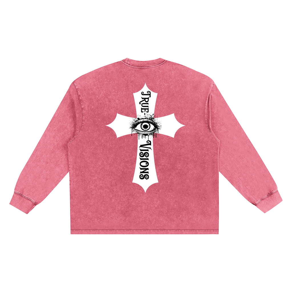 Snow Washed Frayed Edge T-Shirt