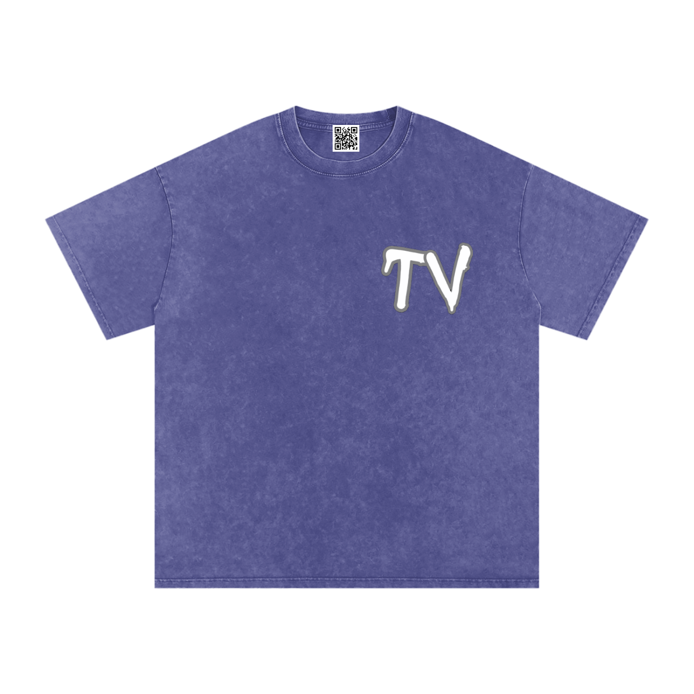Snow Washed Oversized Cotton T-Shirt