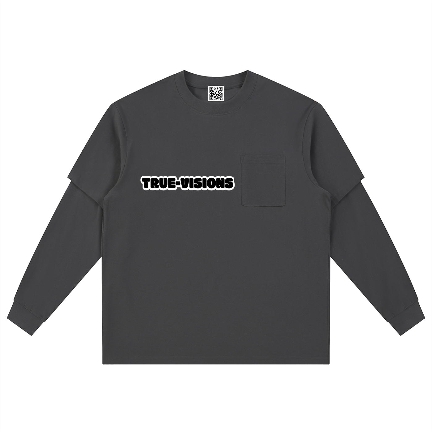 Layered Long Sleeve Oversized Tee