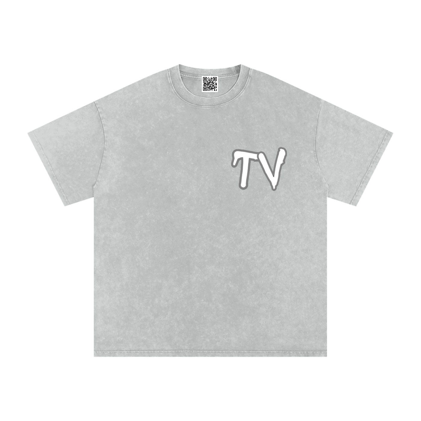 Snow Washed Oversized Cotton T-Shirt