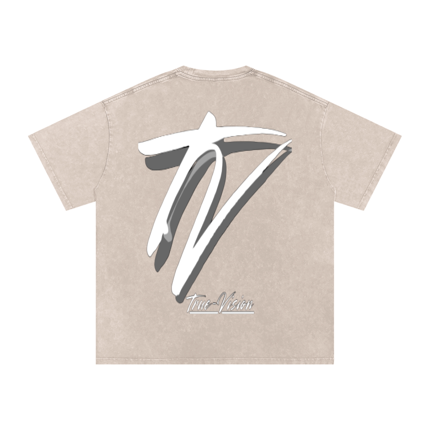 Snow Washed Oversized Cotton T-Shirt