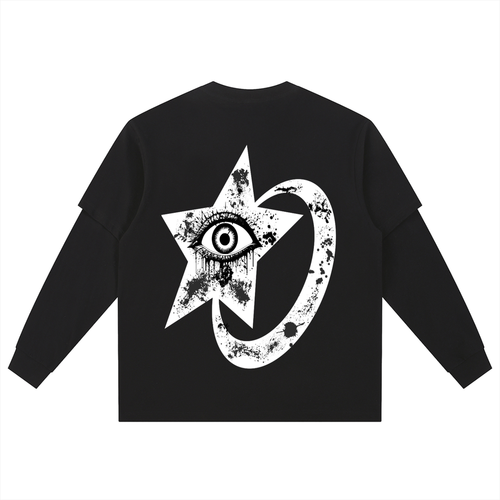 Layered Long Sleeve Oversized Tee