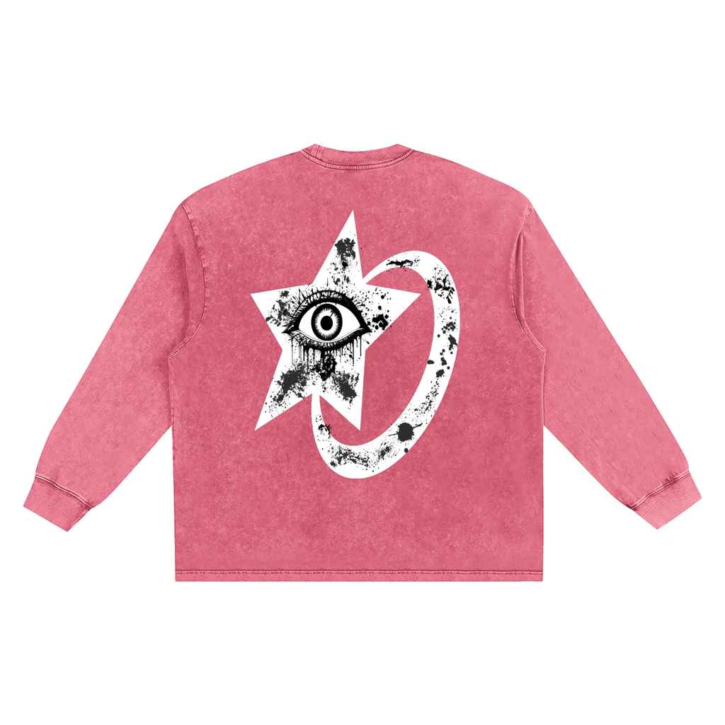 Snow Washed Frayed Edge T-Shirt