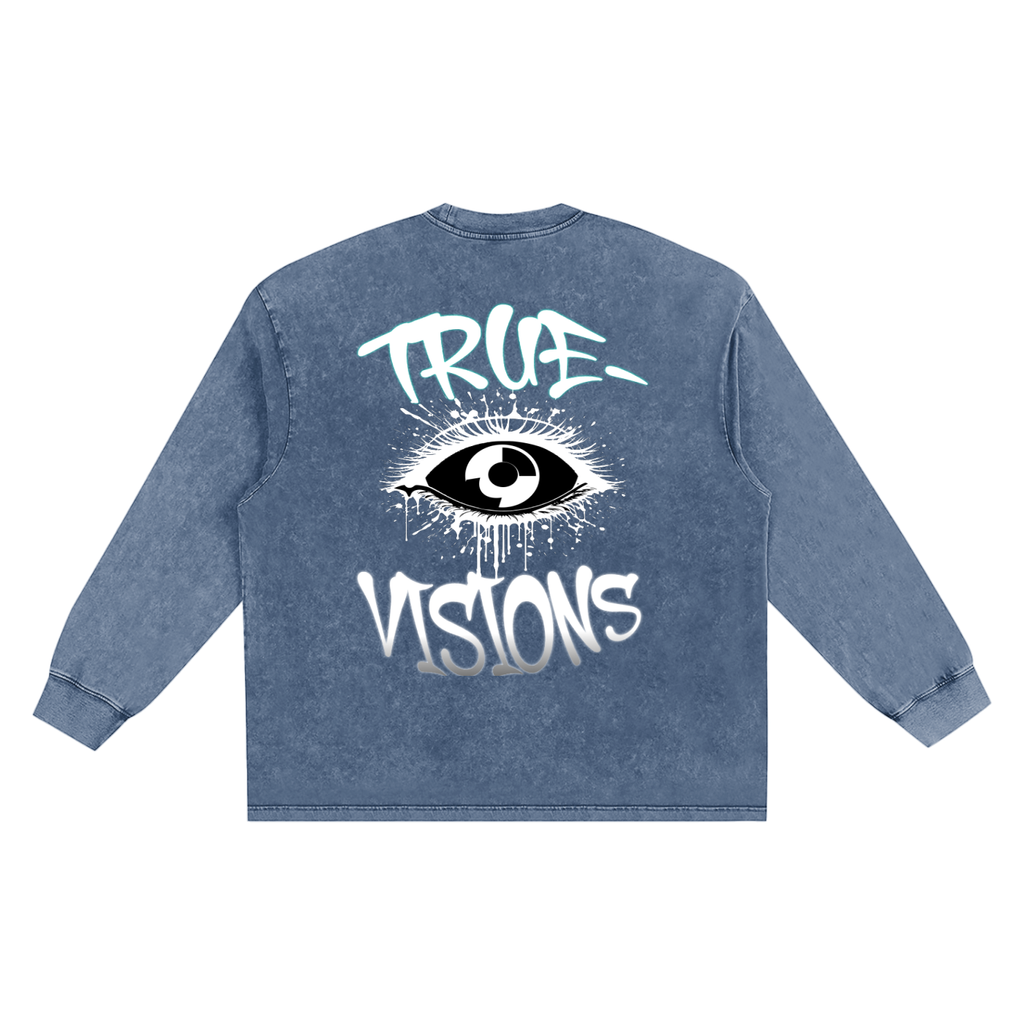 Snow Washed Frayed Edge T-Shirt