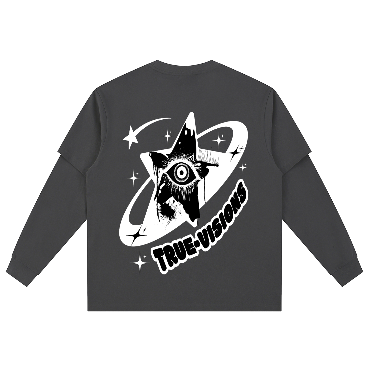 Layered Long Sleeve Oversized Tee