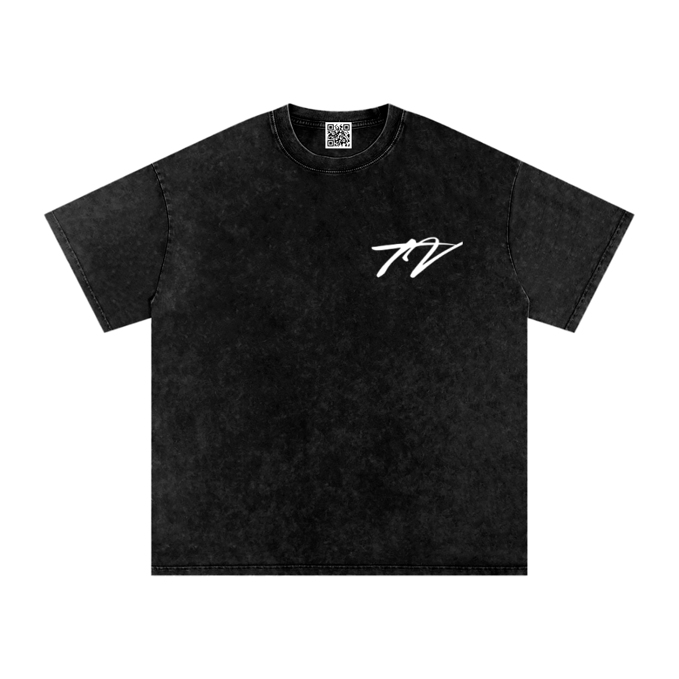Snow Washed Oversized Cotton T-Shirt