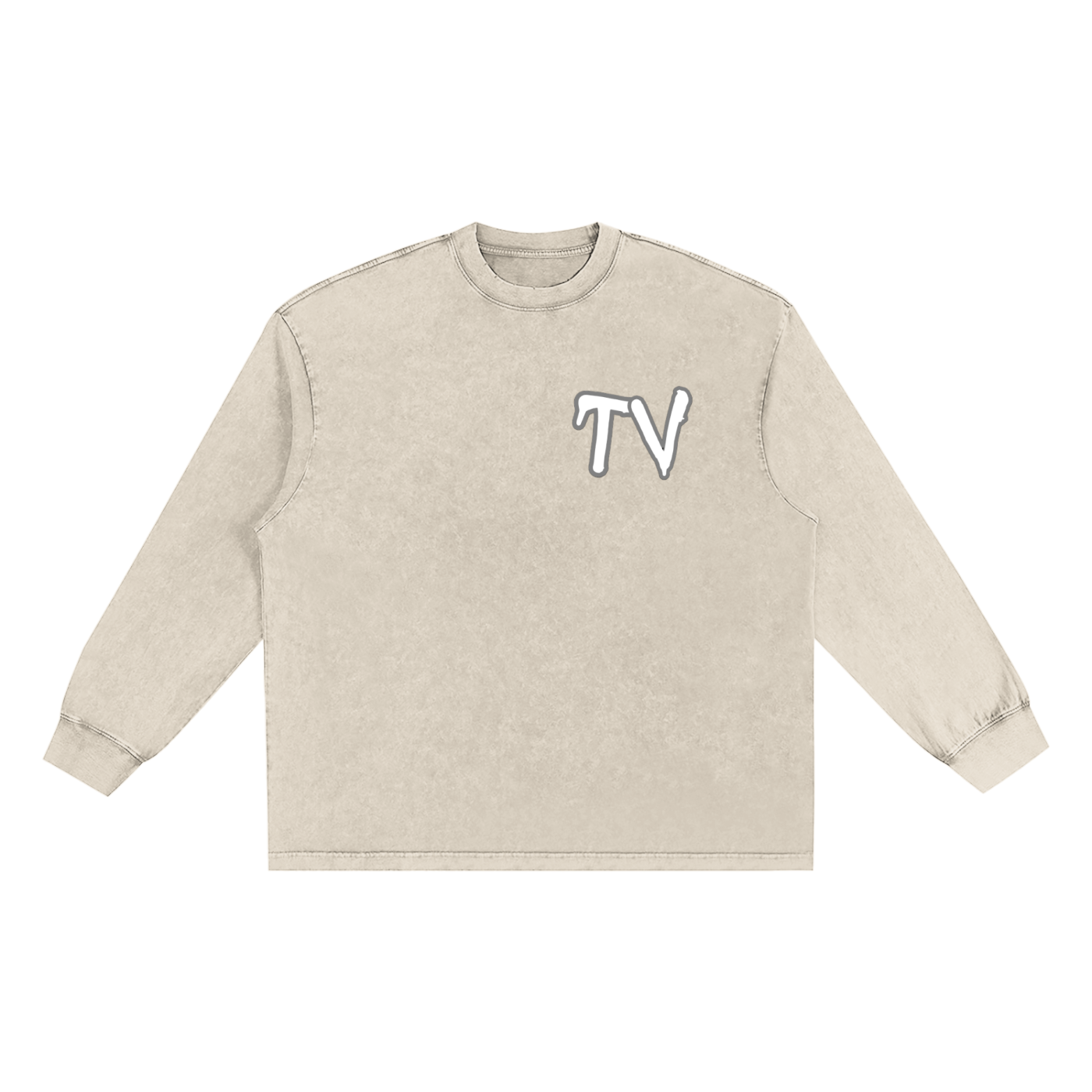 Snow Washed Frayed Edge T-Shirt