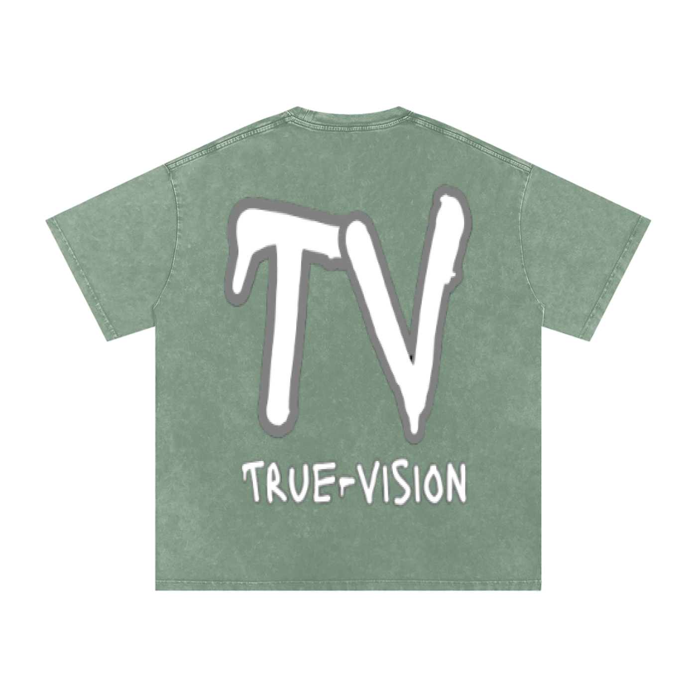 Snow Washed Oversized Cotton T-Shirt