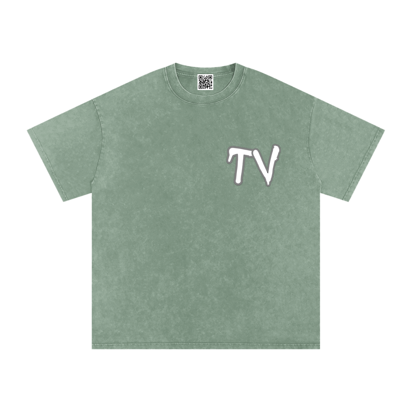 Snow Washed Oversized Cotton T-Shirt