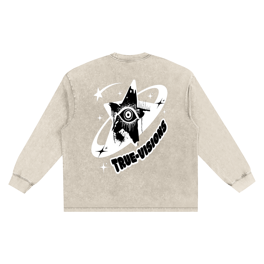 Snow Washed Frayed Edge T-Shirt