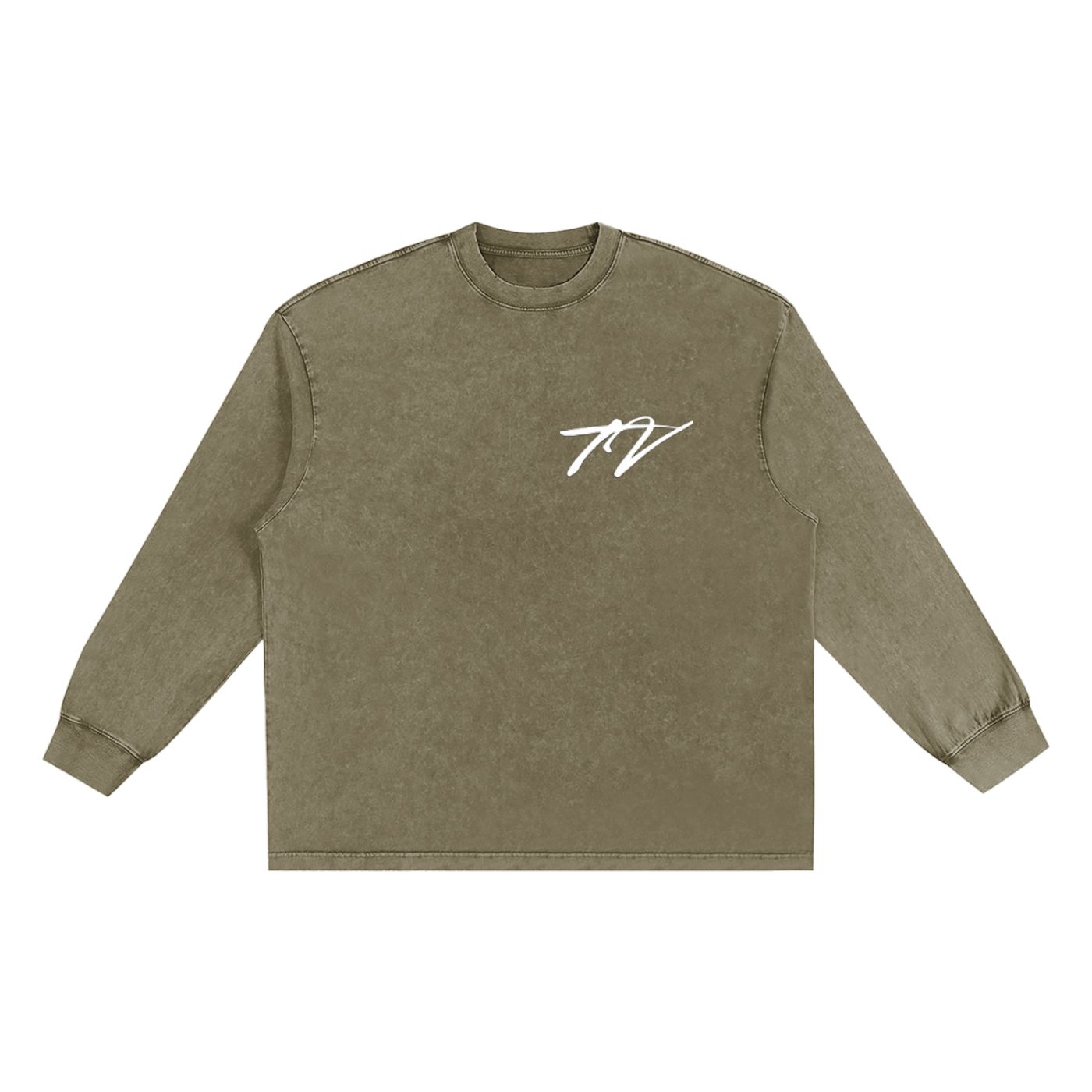 Snow Washed Frayed Edge T-Shirt