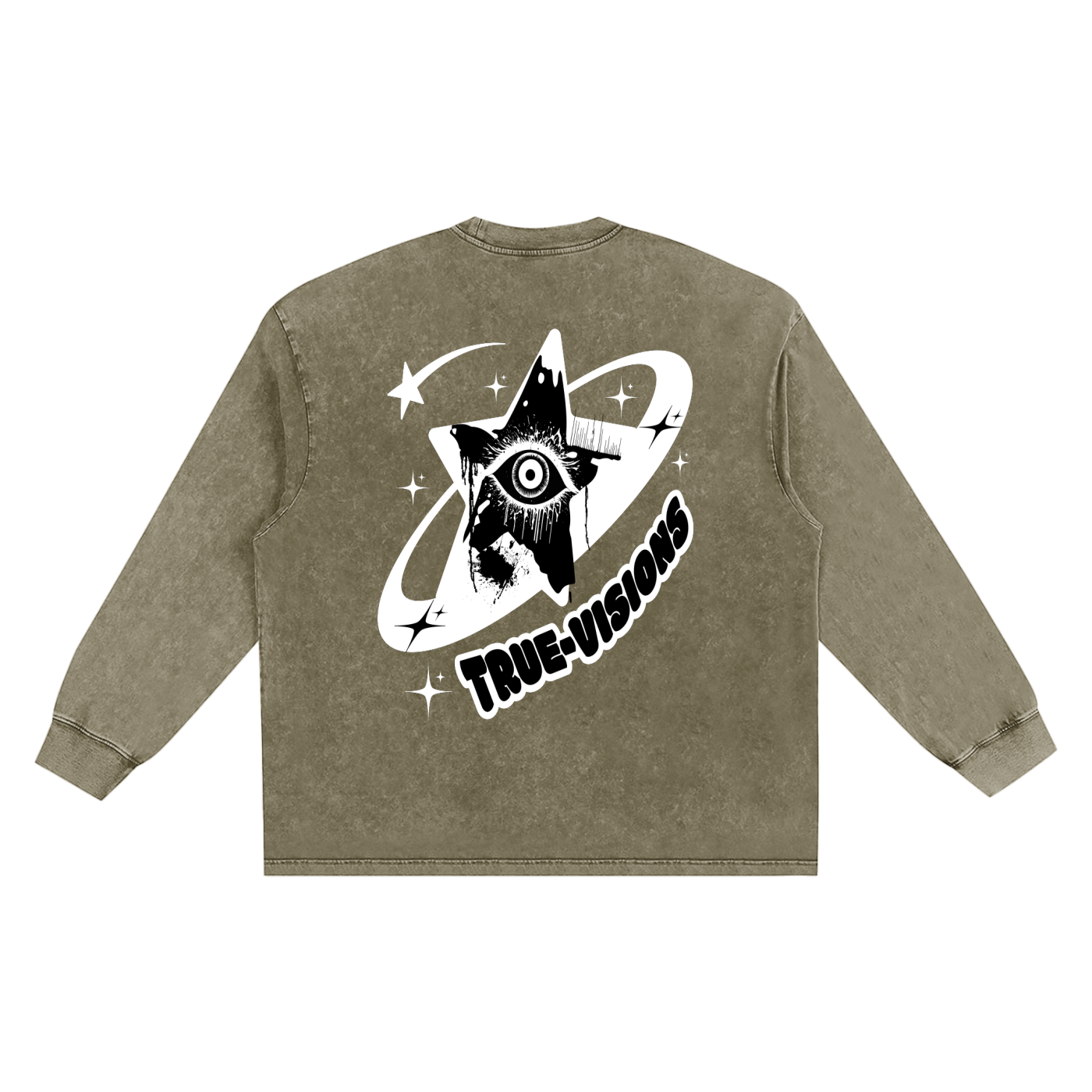 Snow Washed Frayed Edge T-Shirt