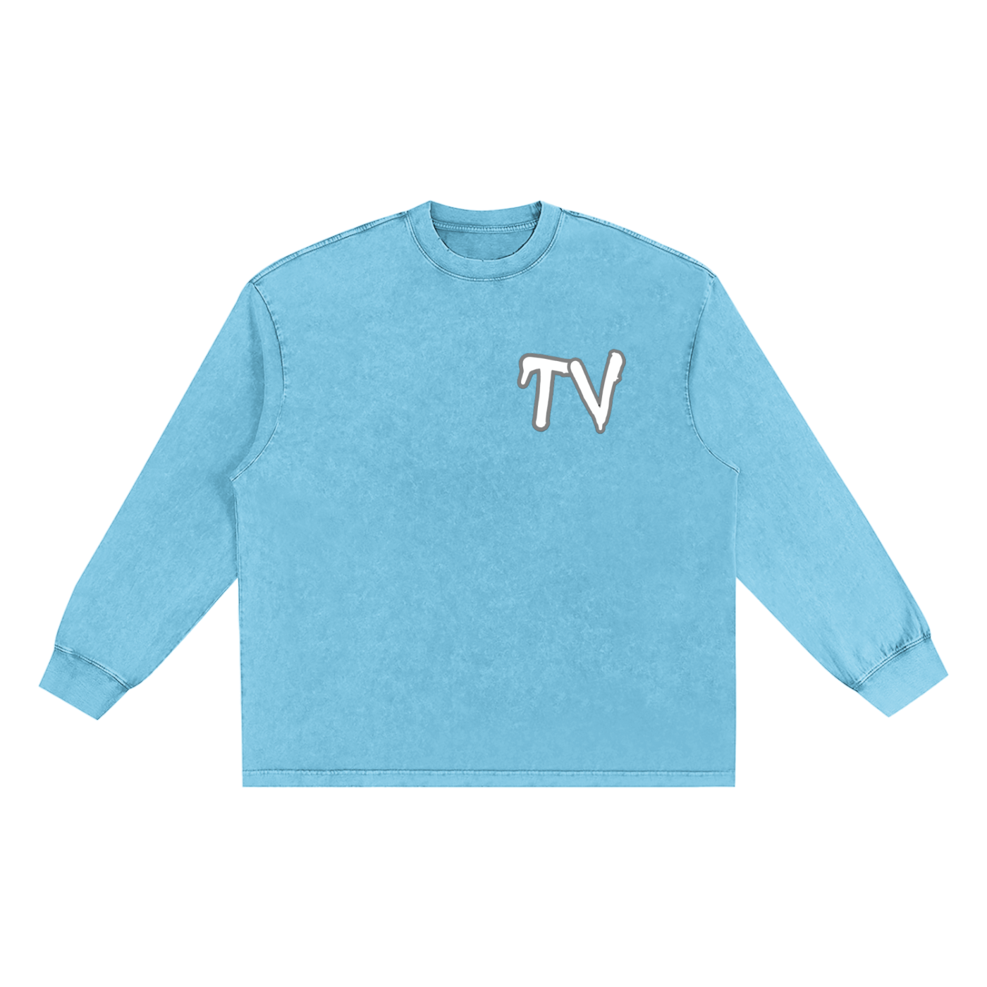 Snow Washed Frayed Edge T-Shirt