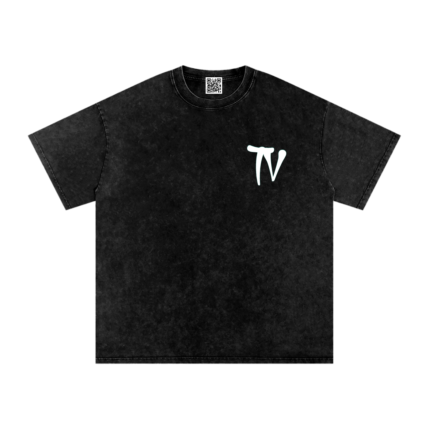 Snow Washed Oversized Cotton T-Shirt