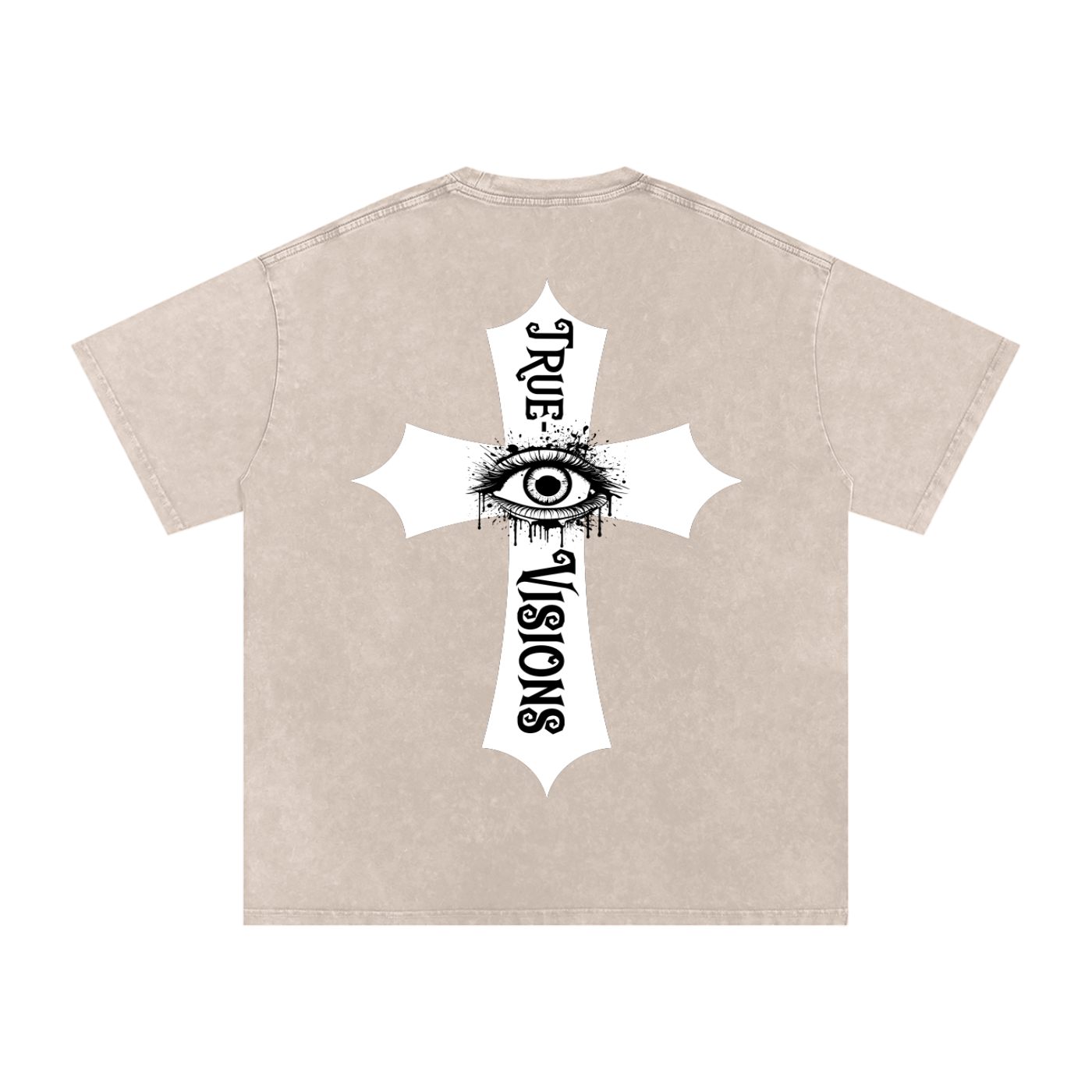 Snow Washed Oversized Cotton T-Shirt