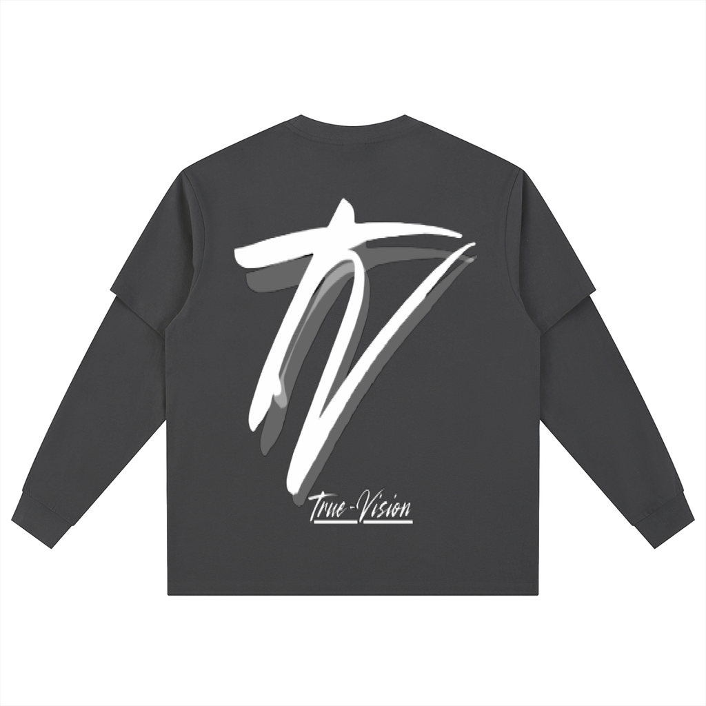 Layered Long Sleeve Oversized Tee