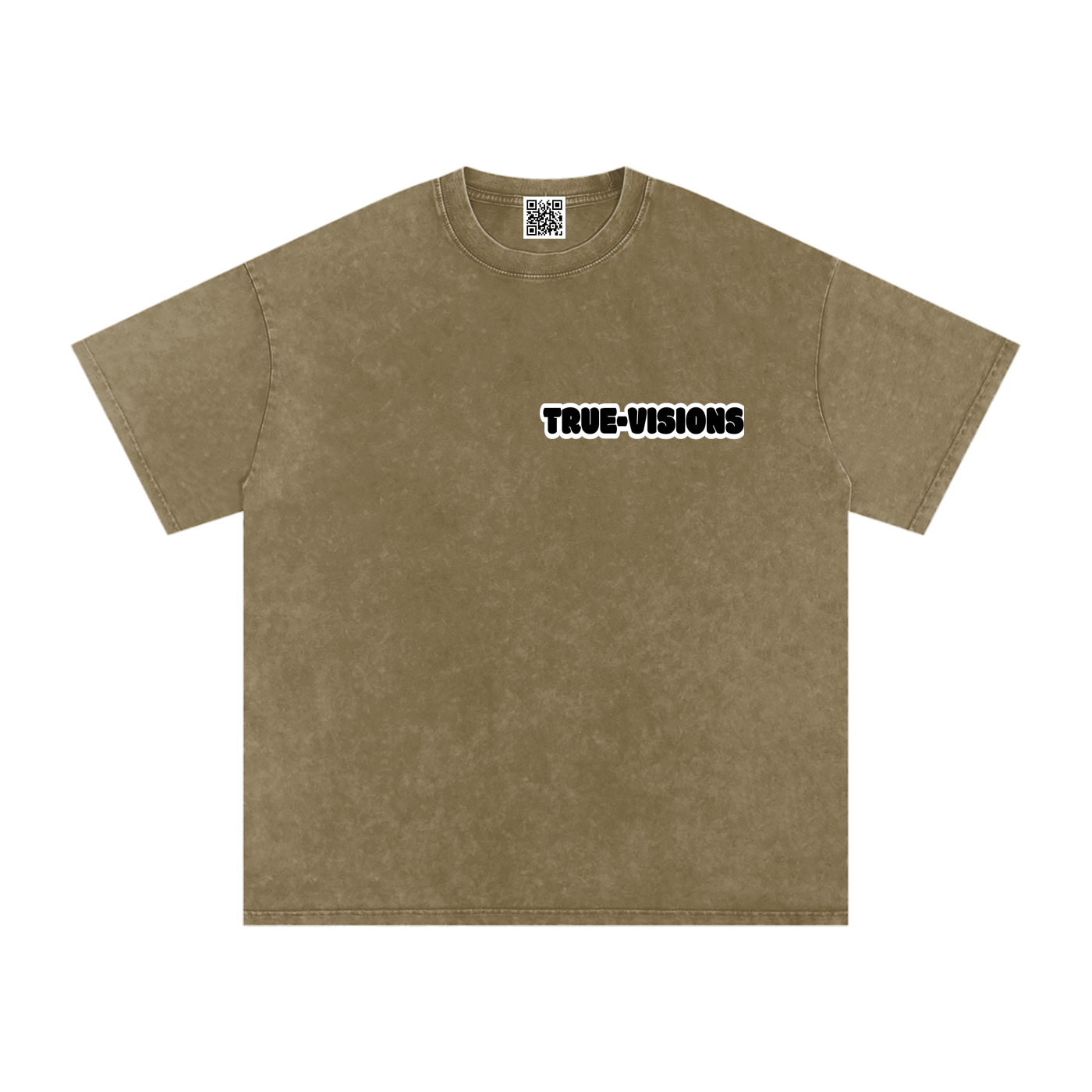 Snow Washed Oversized Cotton T-Shirt
