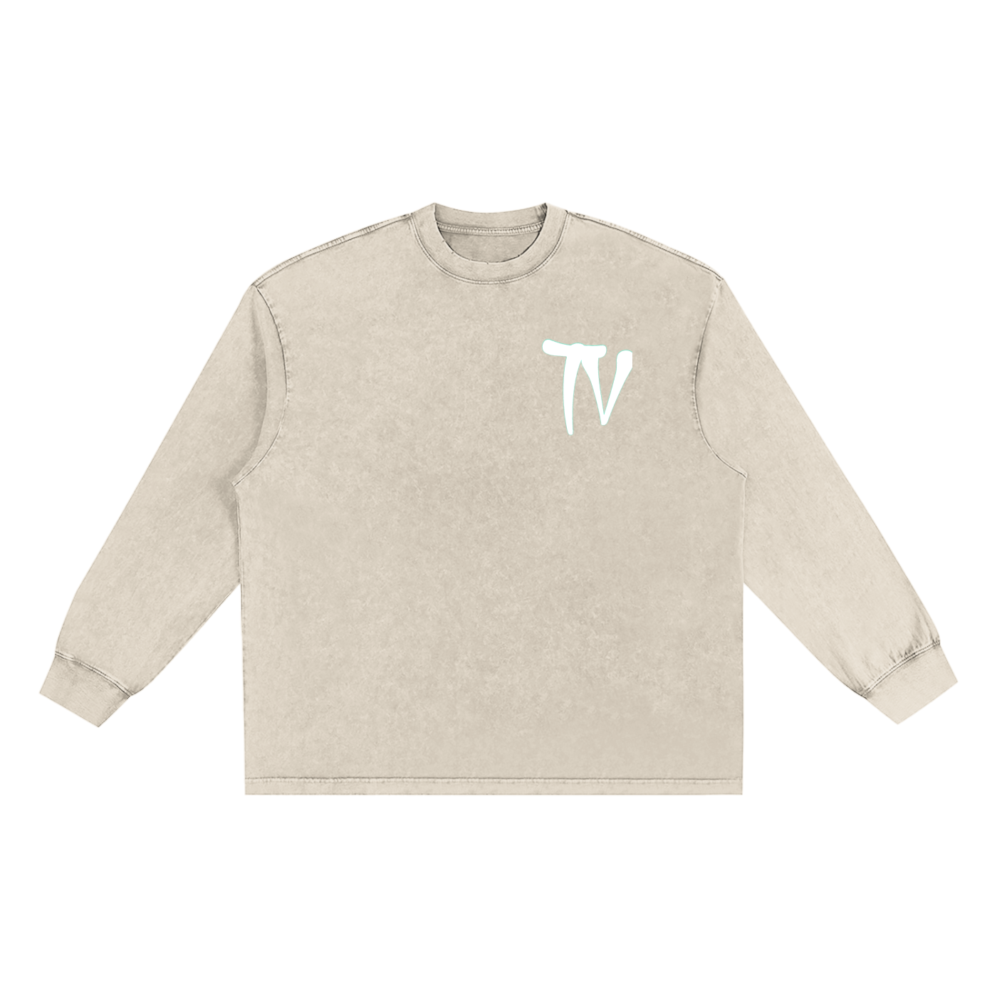 Snow Washed Frayed Edge T-Shirt