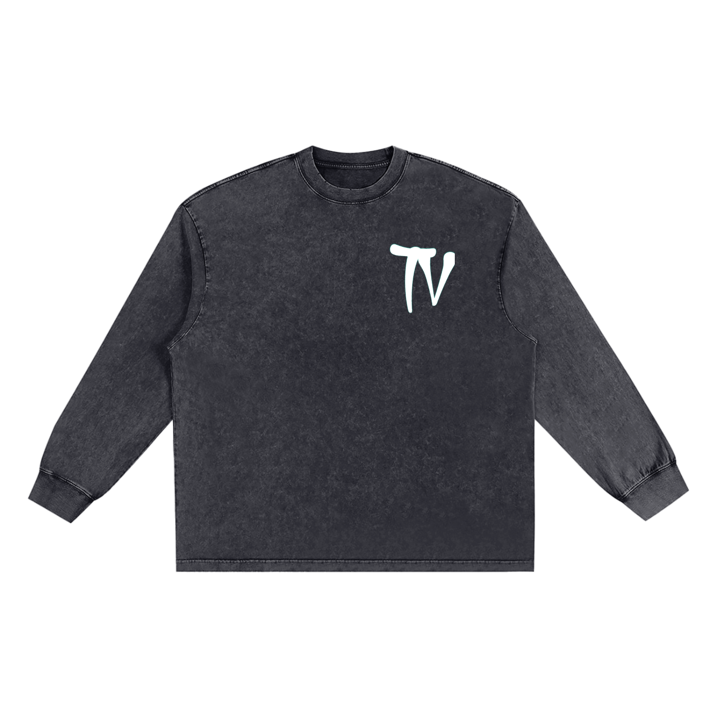 Snow Washed Frayed Edge T-Shirt