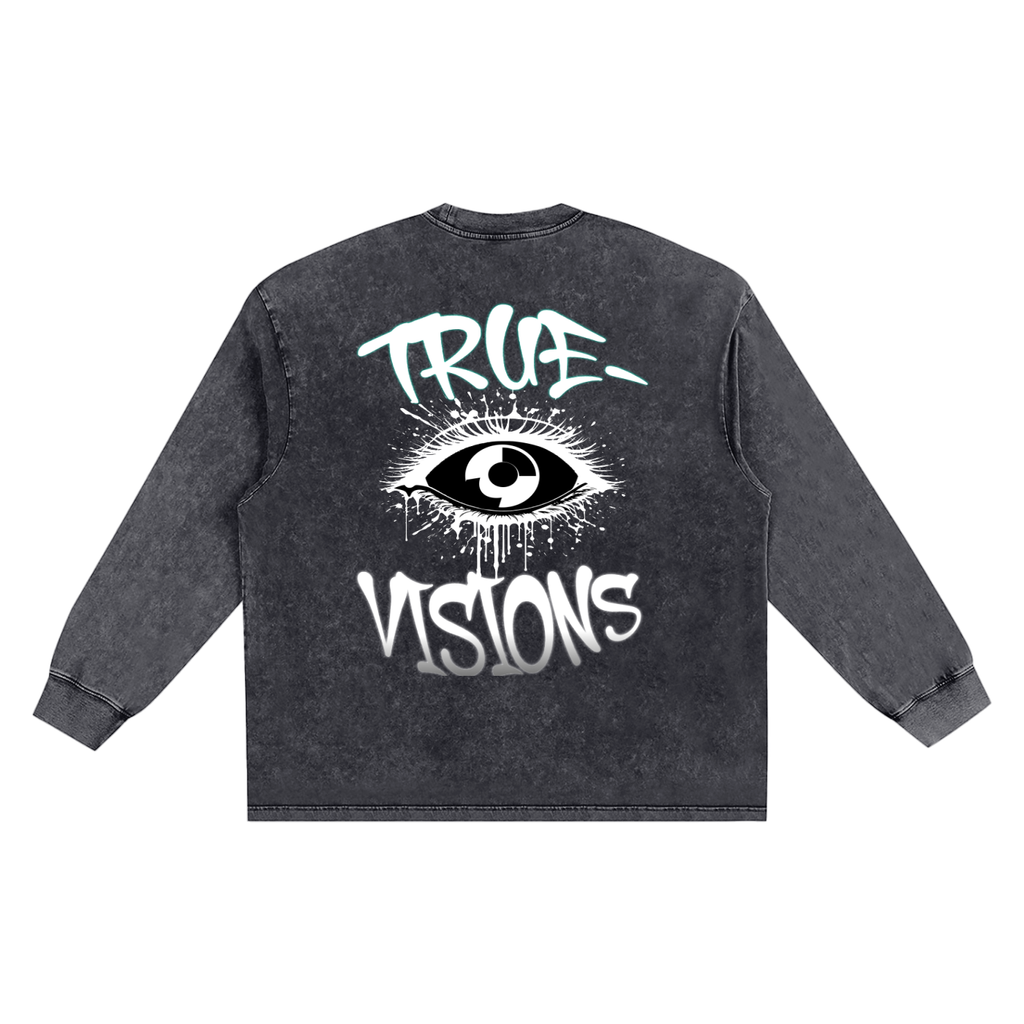 Snow Washed Frayed Edge T-Shirt