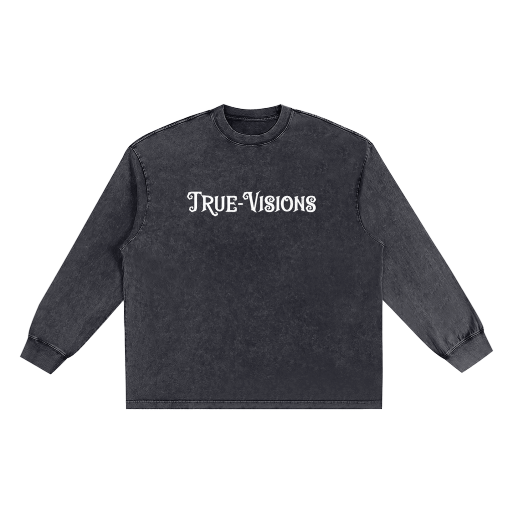 Snow Washed Frayed Edge T-Shirt