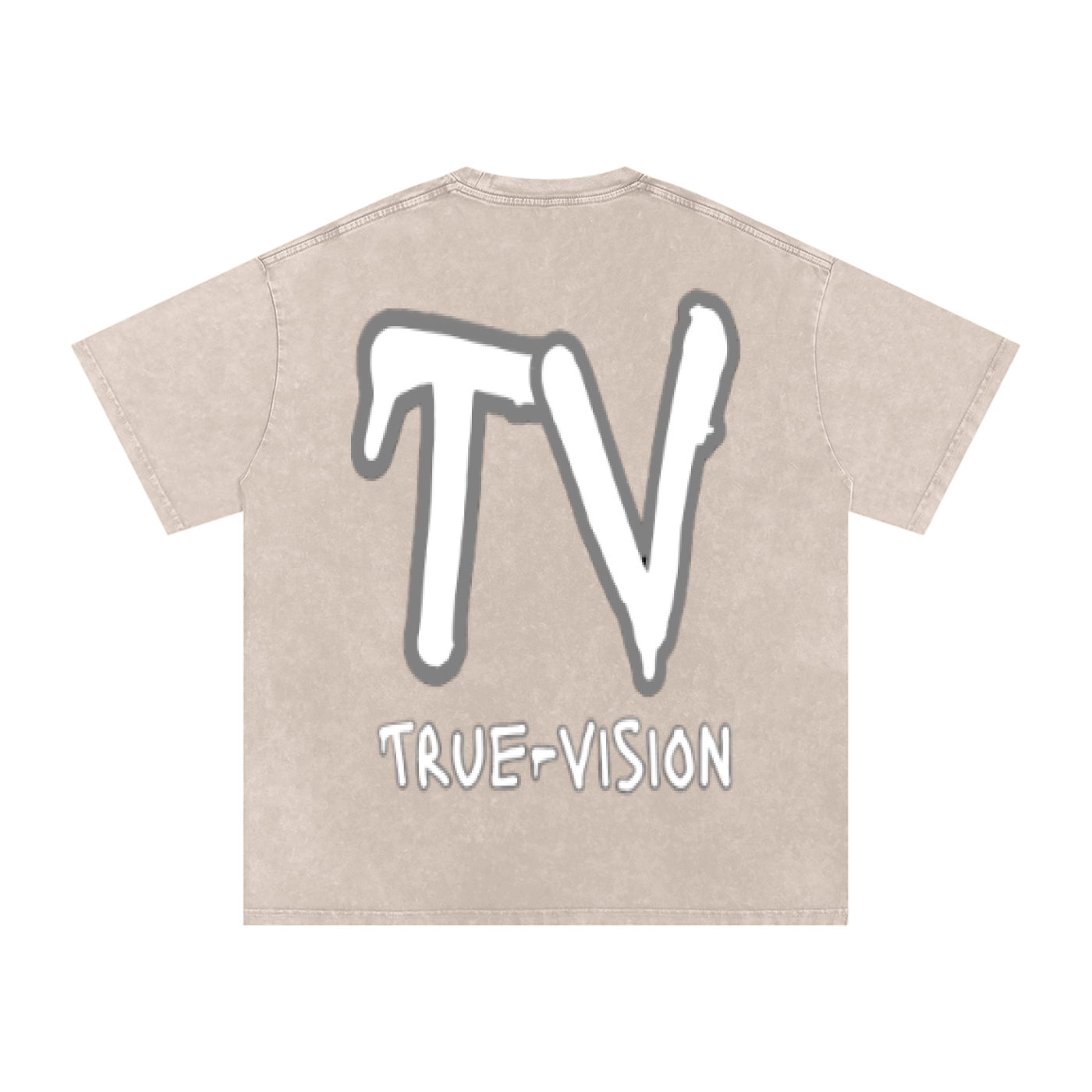 Snow Washed Oversized Cotton T-Shirt