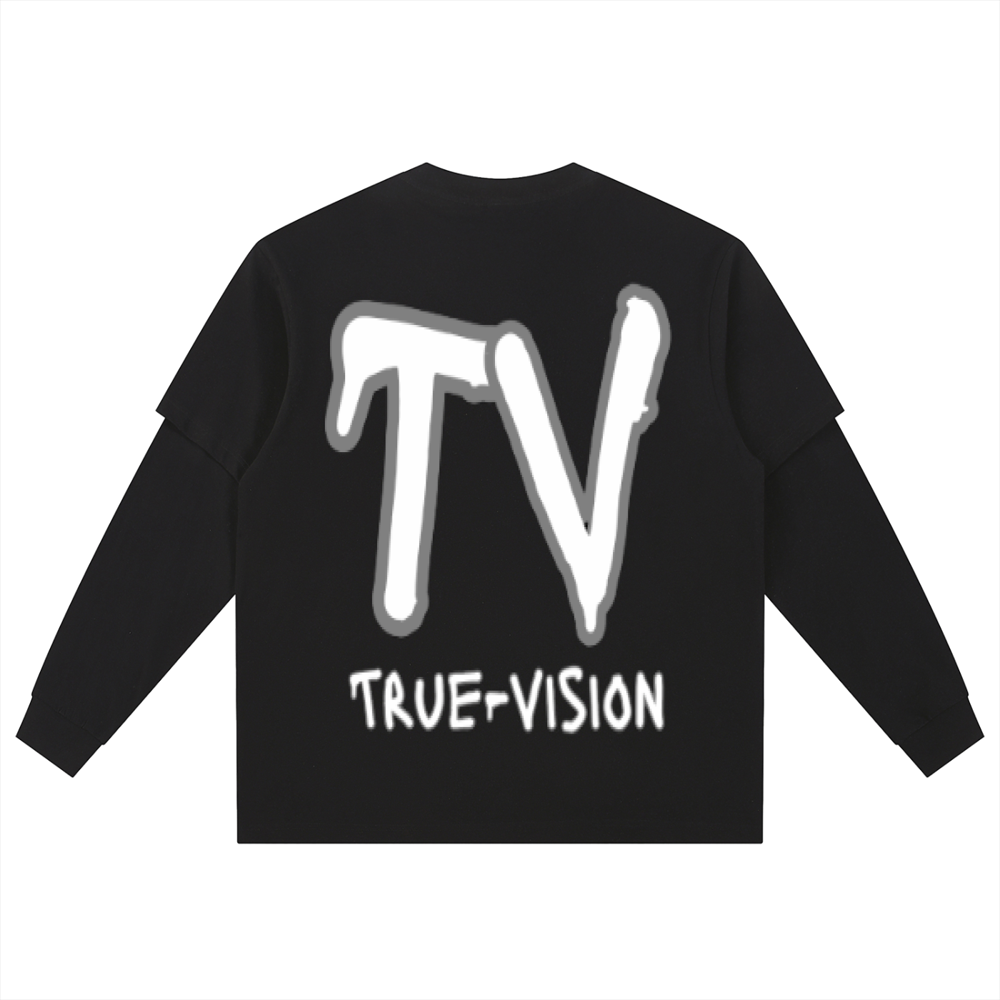 Layered Long Sleeve Oversized Tee