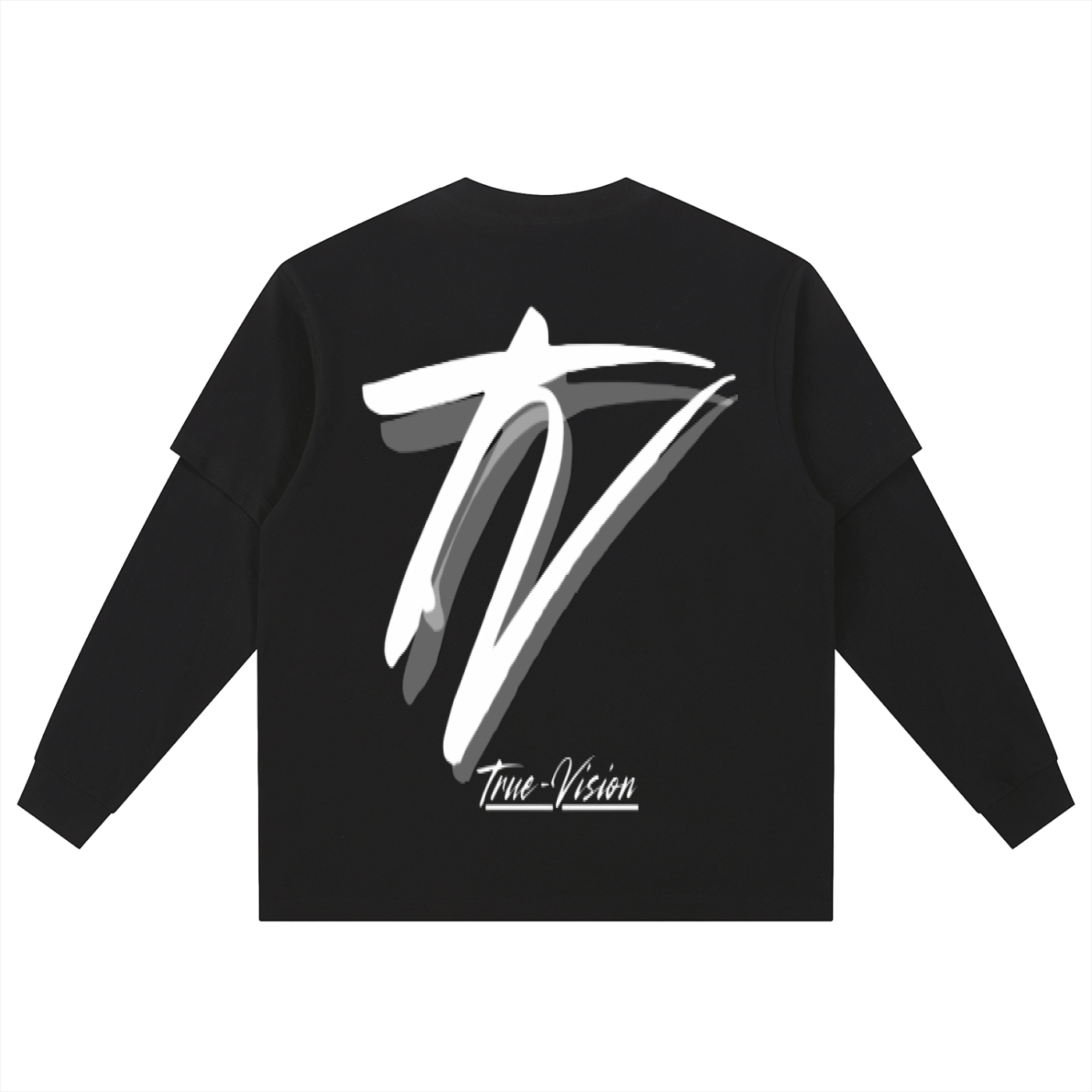 Layered Long Sleeve Oversized Tee