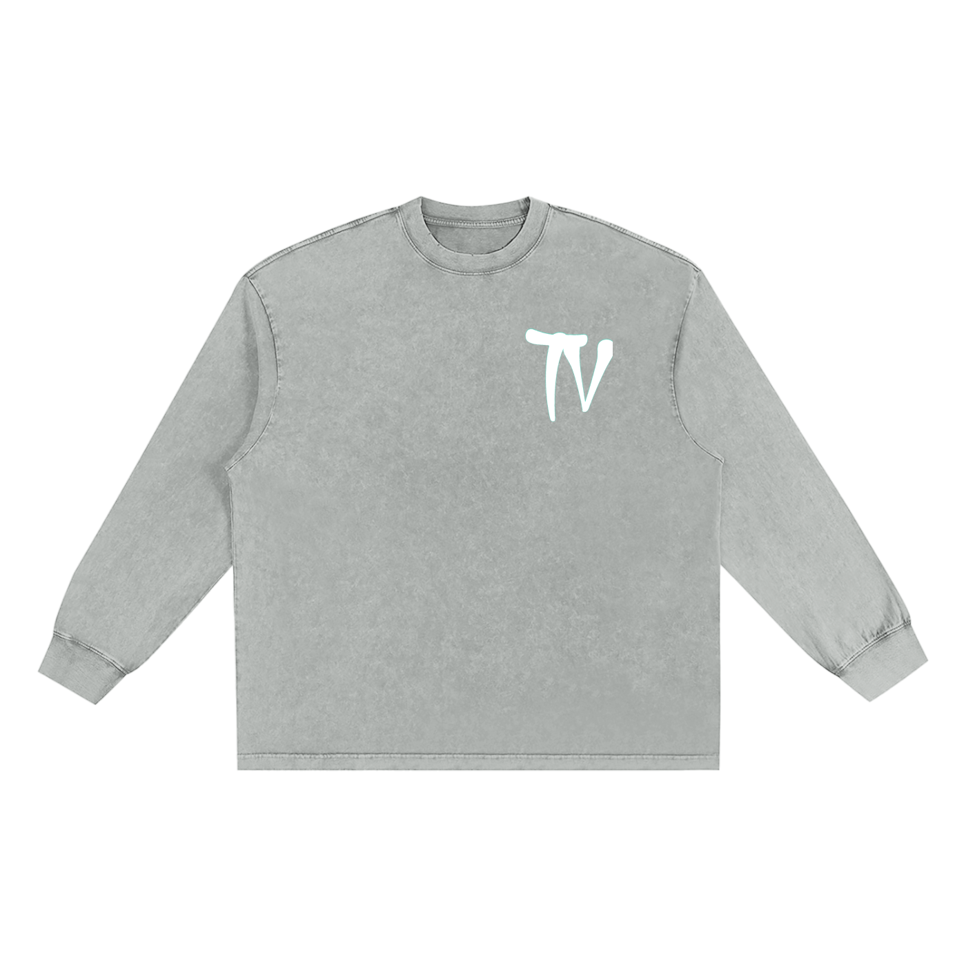 Snow Washed Frayed Edge T-Shirt
