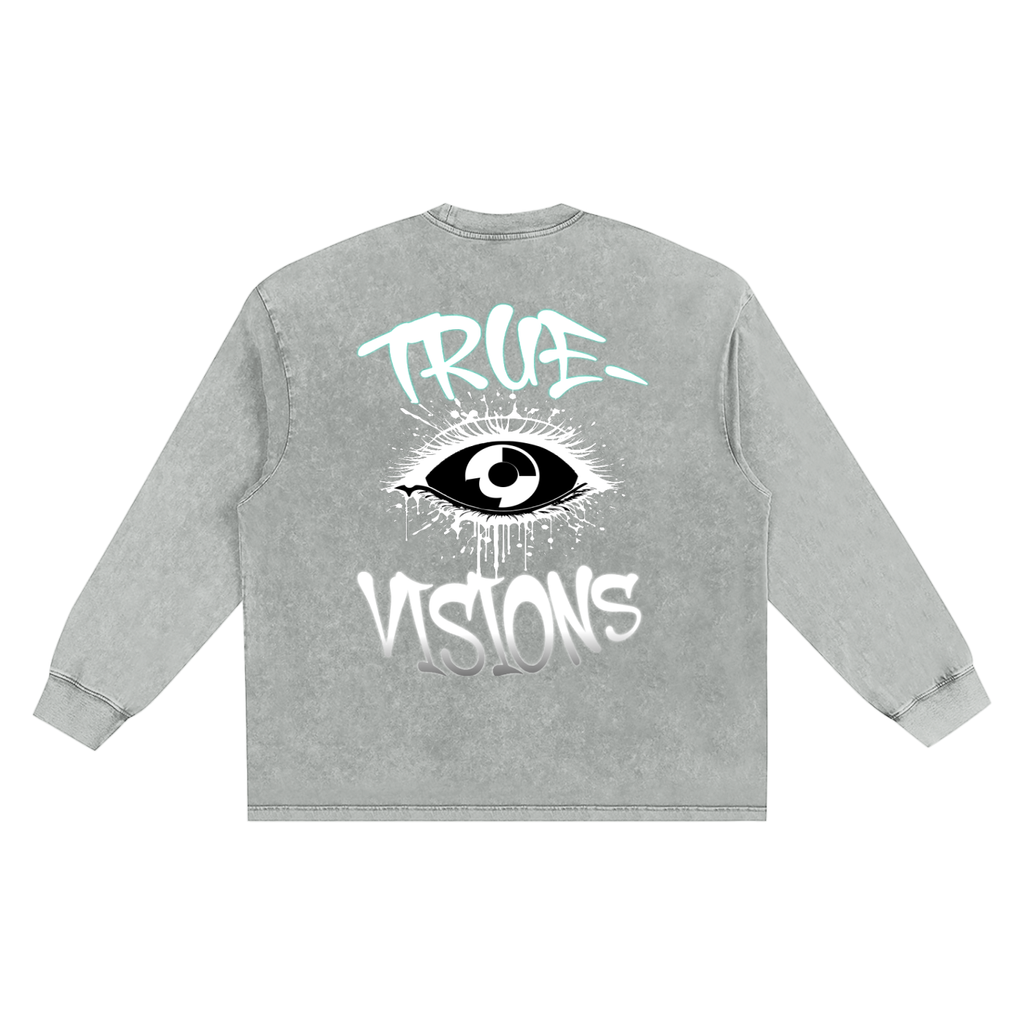 Snow Washed Frayed Edge T-Shirt