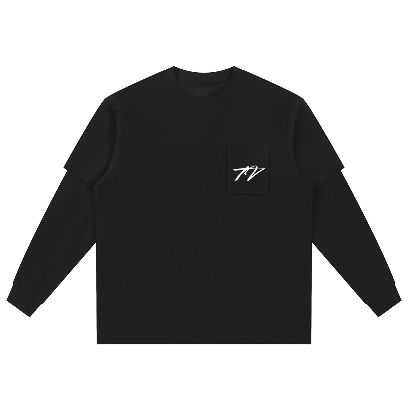 Layered Long Sleeve Oversized Tee