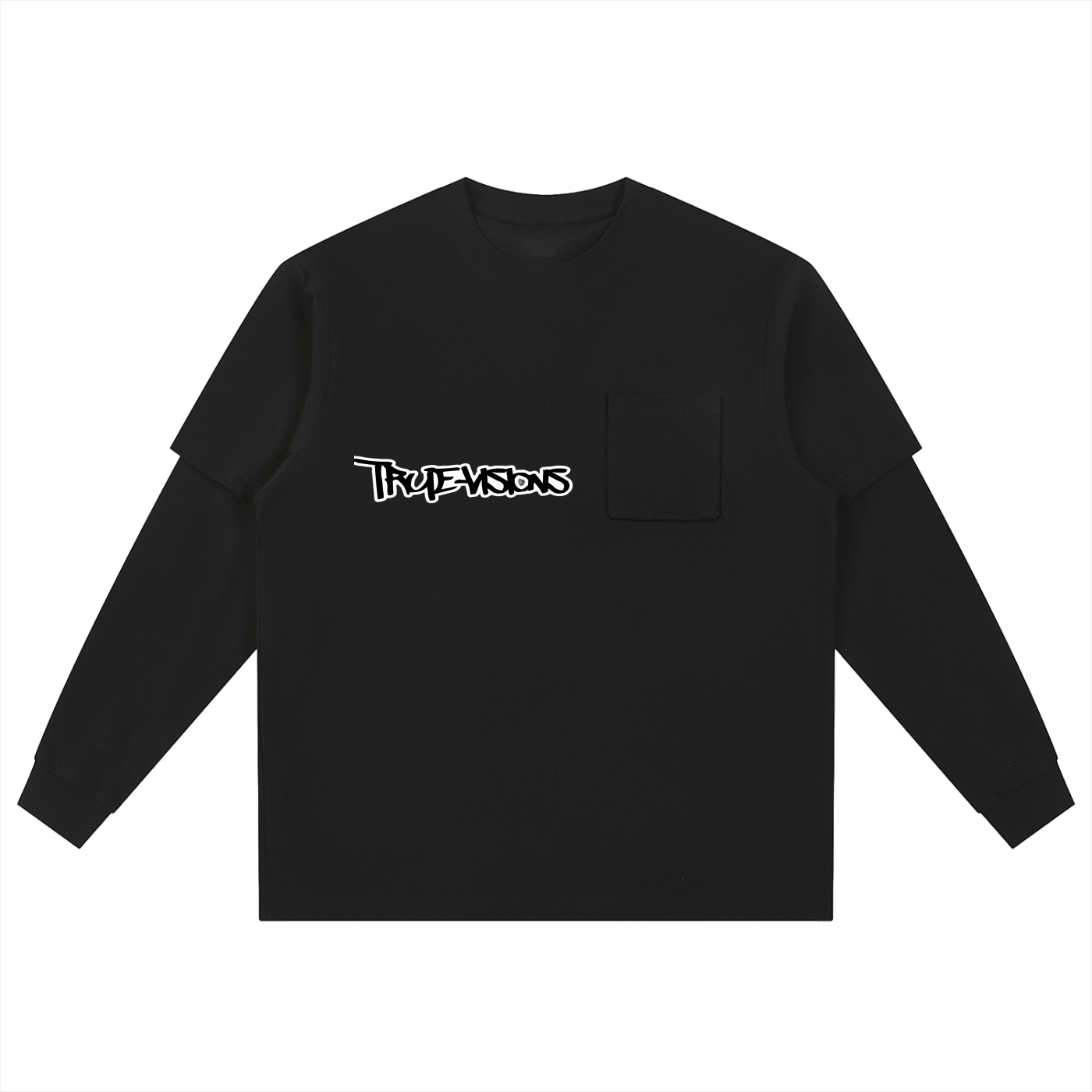 Layered Long Sleeve Oversized Tee
