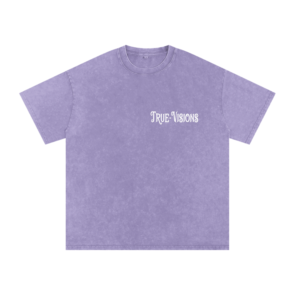 Snow Washed Oversized Cotton T-Shirt