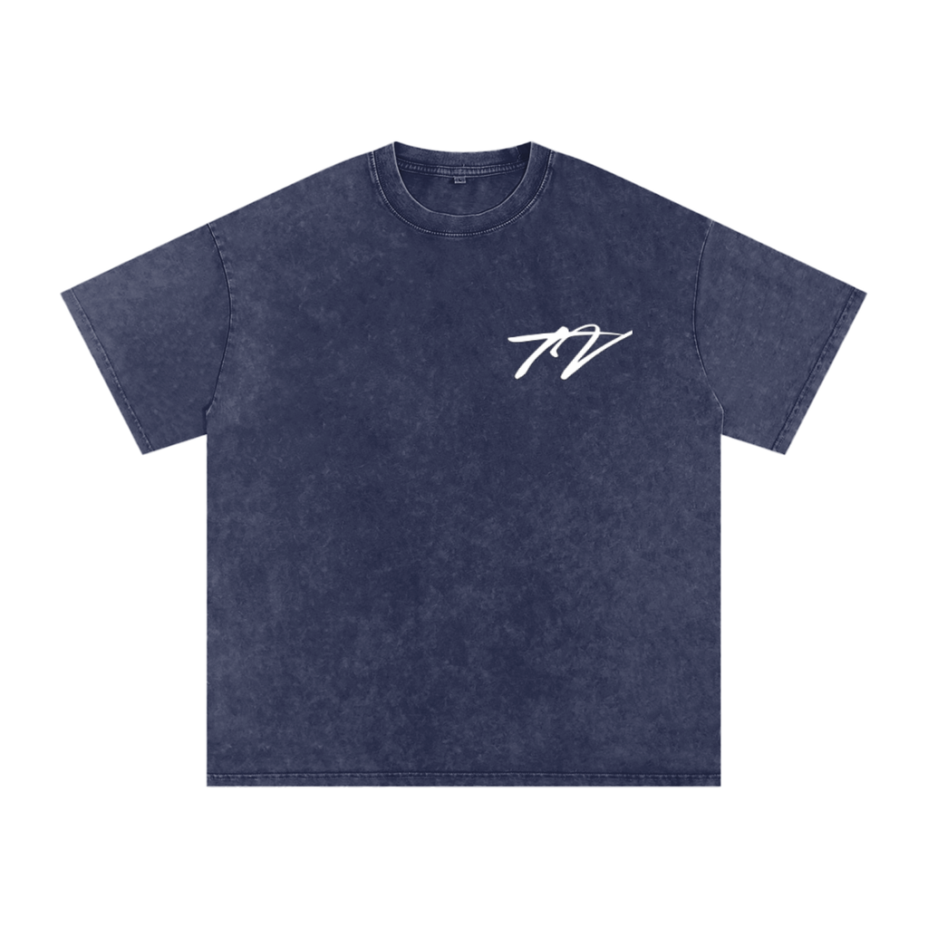 Snow Washed Oversized Cotton T-Shirt