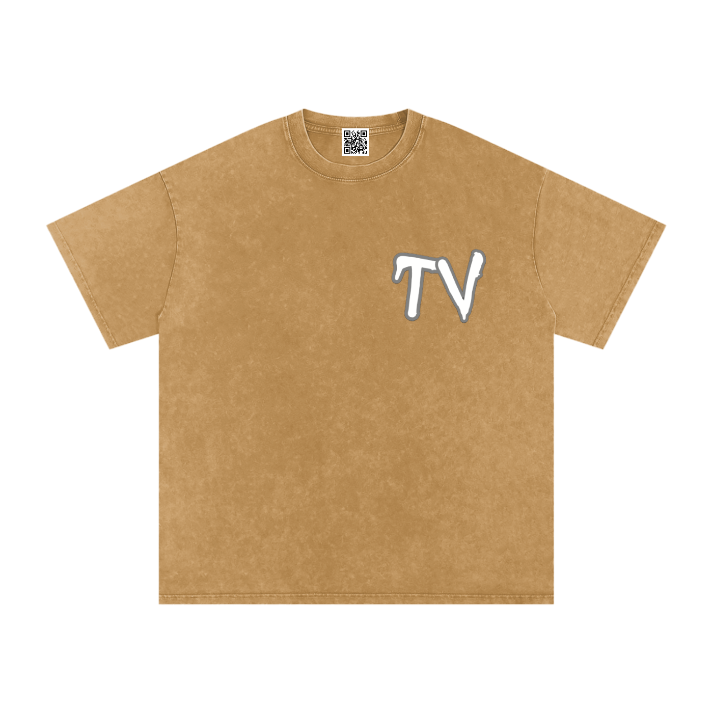 Snow Washed Oversized Cotton T-Shirt