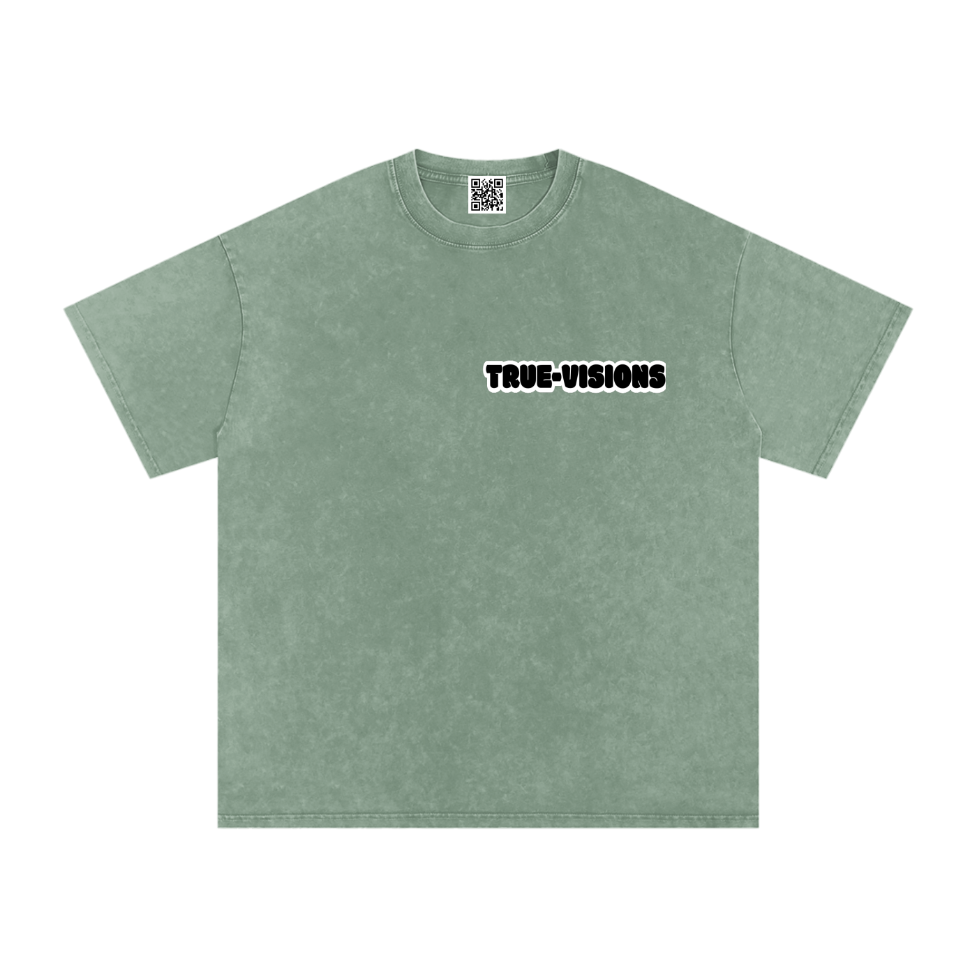 Snow Washed Oversized Cotton T-Shirt